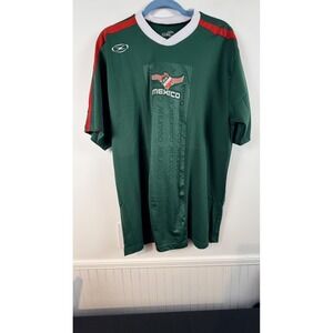 Xara Soccer Mexico International Shirt Green Red White XL El Tri Azteca 1094